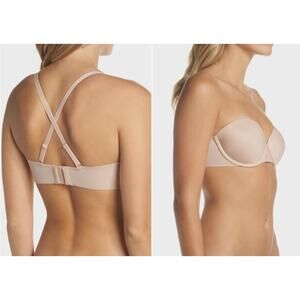 Spanx Up For Anything Strapless Bra Champagne Beige 38D NWT